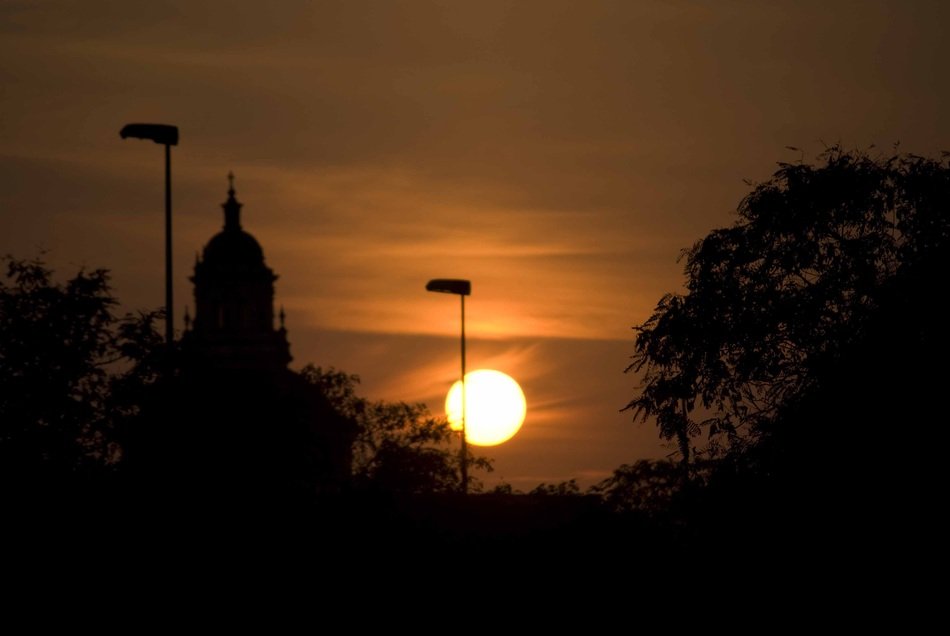sunset sun seville background image