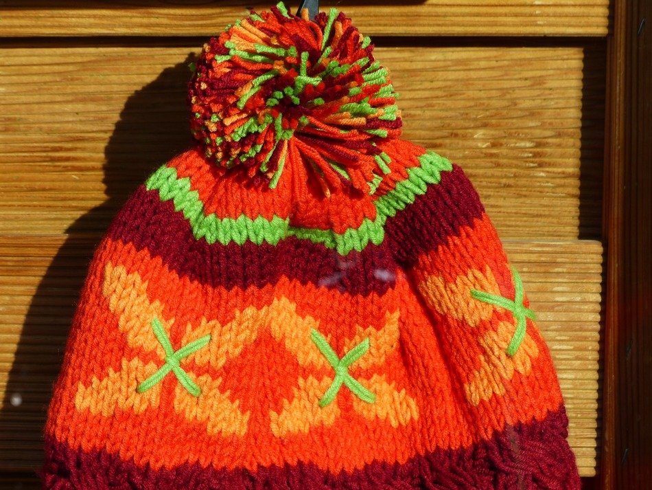 cap colorful orange cheerful warm