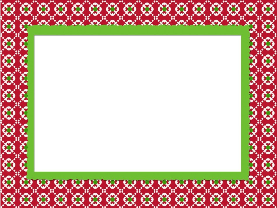frame pattern christmas green