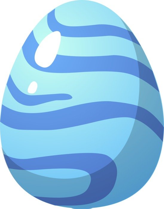 blue easter eggs oval shaped