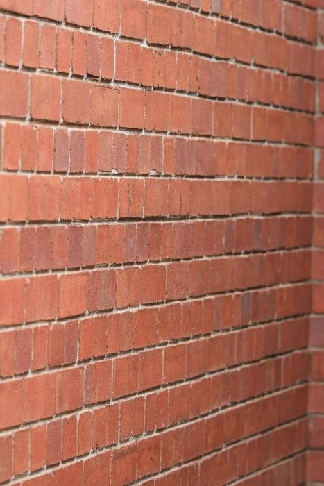 wall brick red corner rows