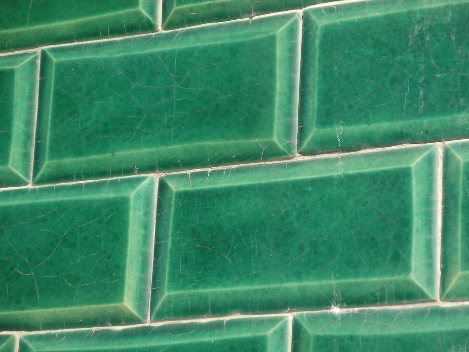 tiles green wall pattern geometric