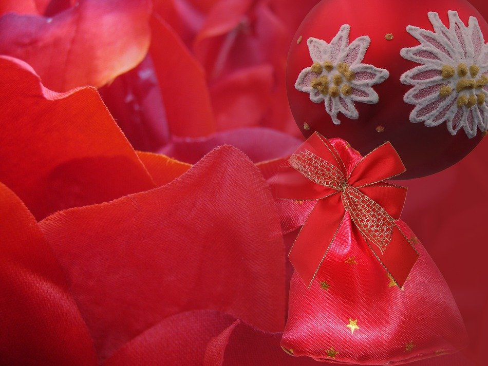decoration christmas background red