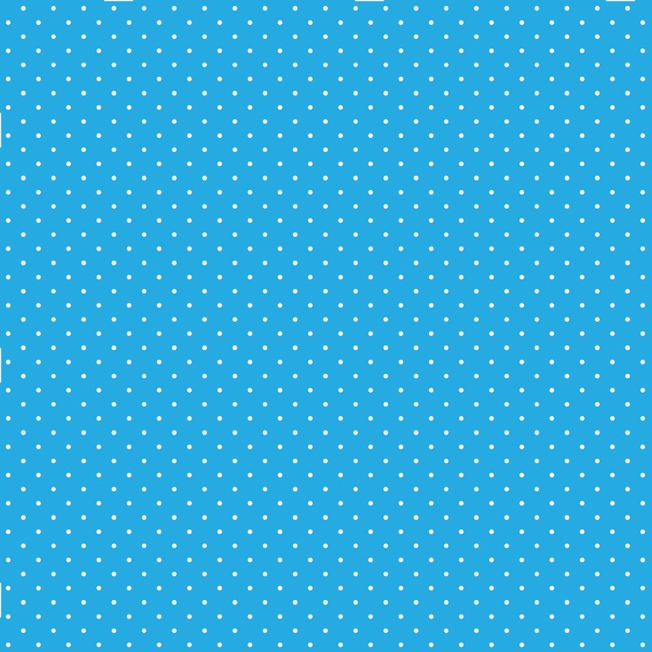 polka white dots blue background