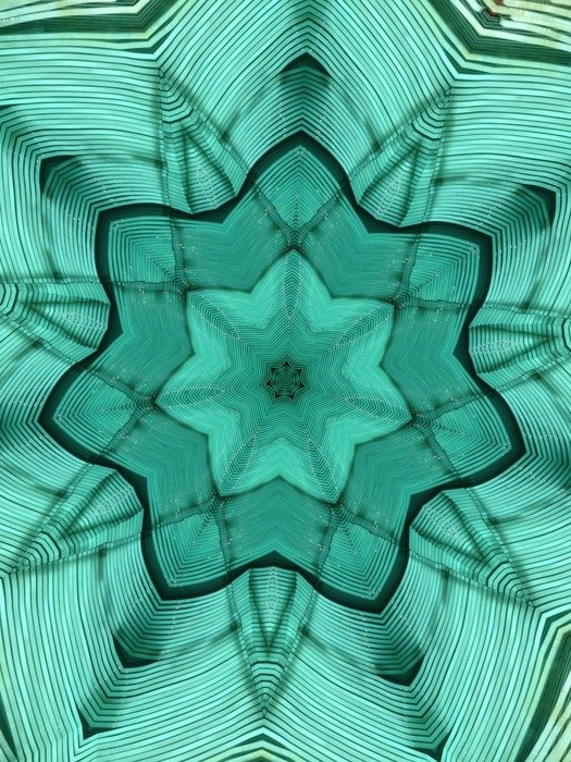 green glass abstract design