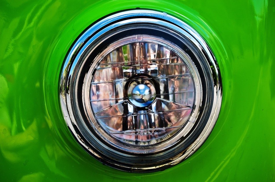 headlamp light design car dark