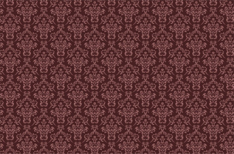 damask brown pattern background