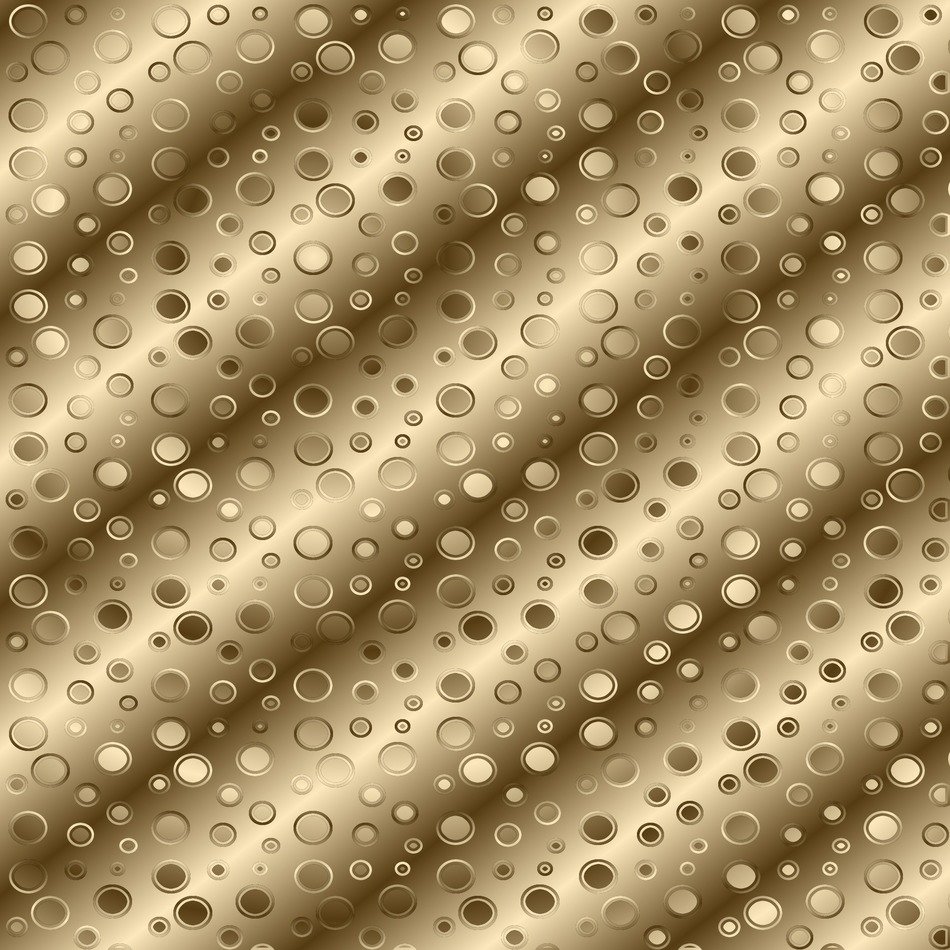gold golden circles dots pattern