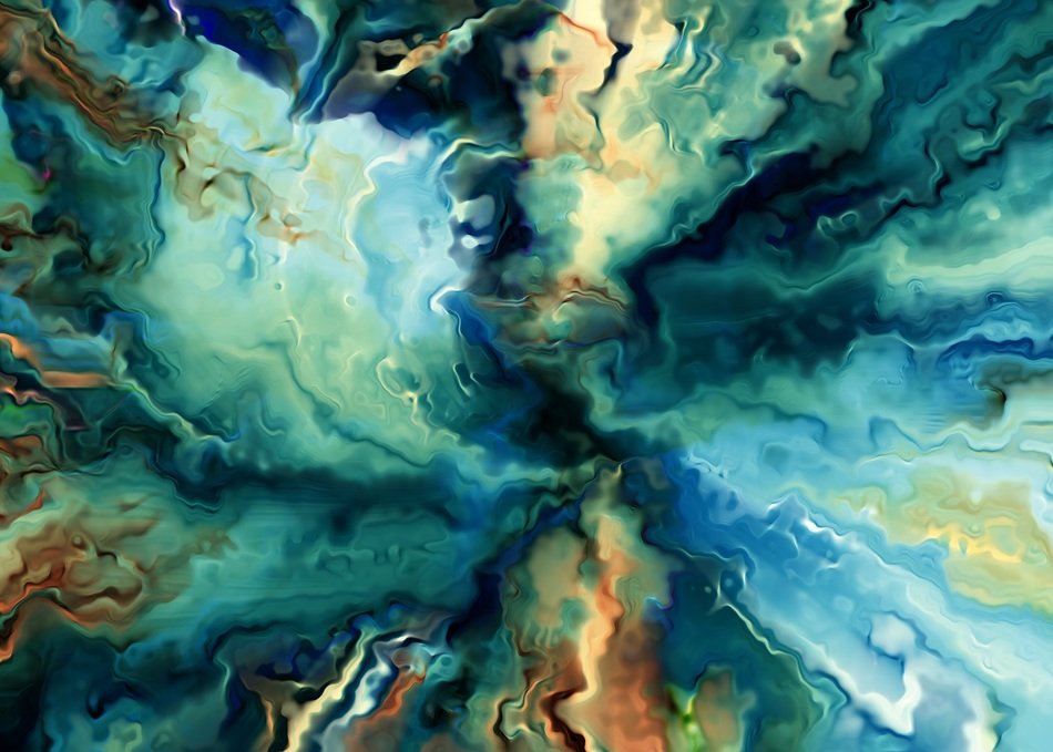 oil painting abstract color line