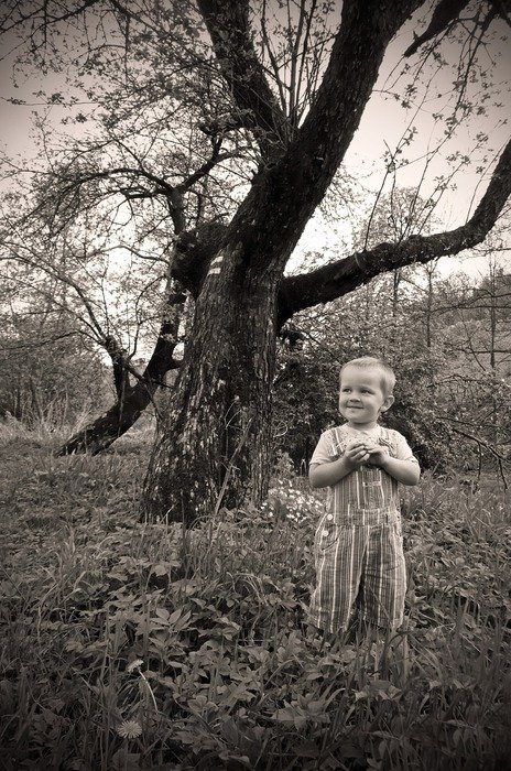 child young people look seasons