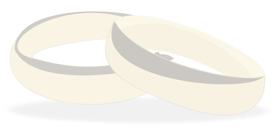 rings wedding faded invitation