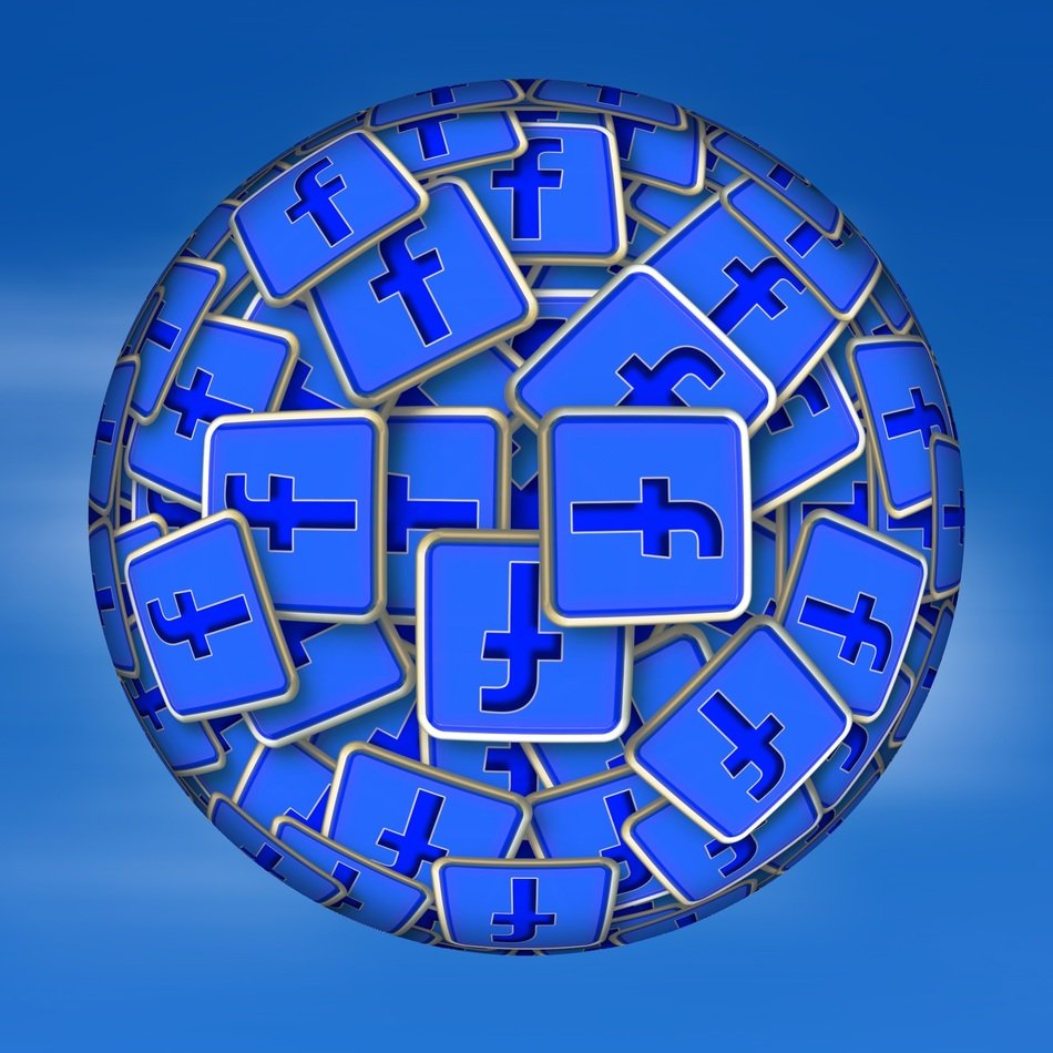 ball about facebook background