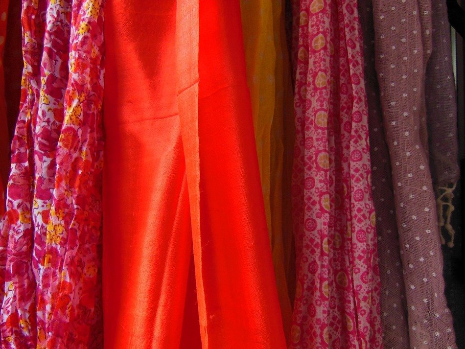 scarves polkadot floral patterned