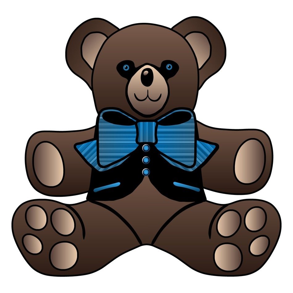 bear white background gradient