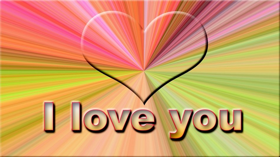i love you heart background