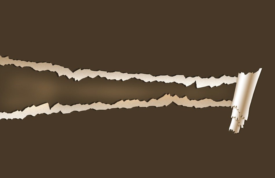 crack paper pulled out background