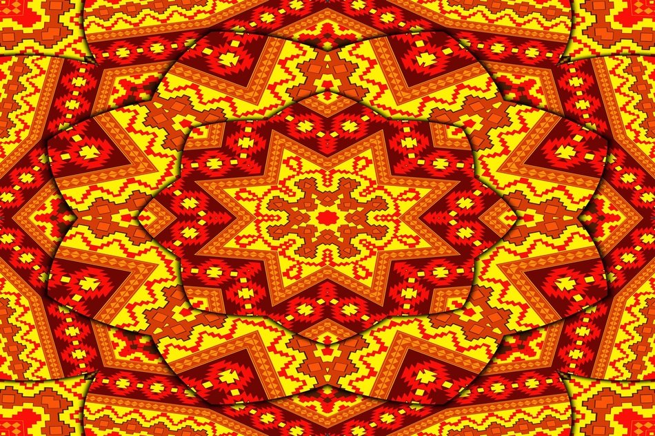 kaleidoscope mandala recreation