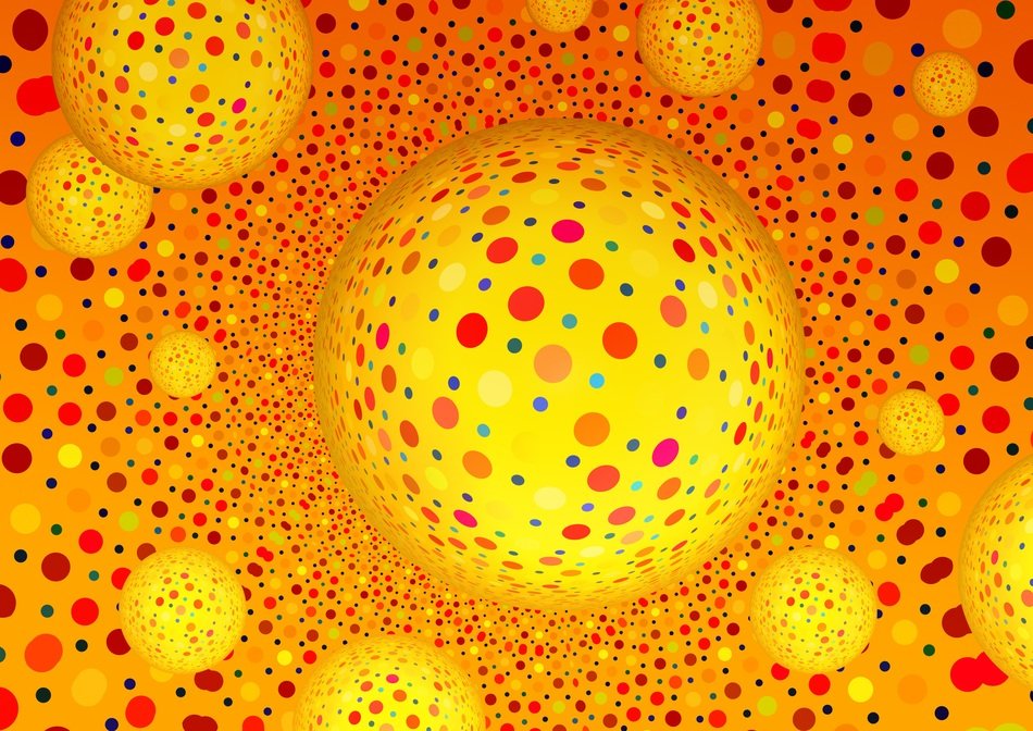 ball about color background