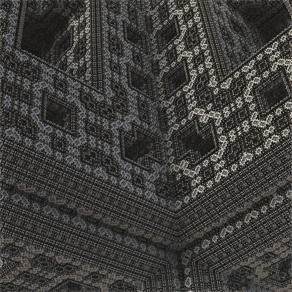 menger render 3d holes artwork