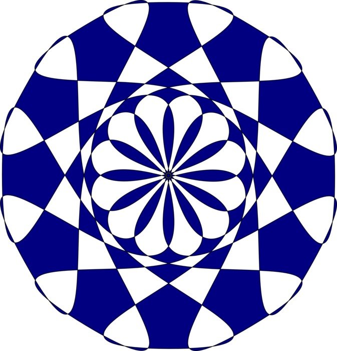 mosaic flower abstract tile star