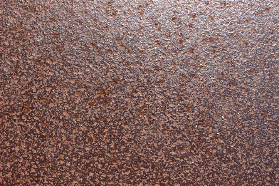 pattern ground hot plate rust