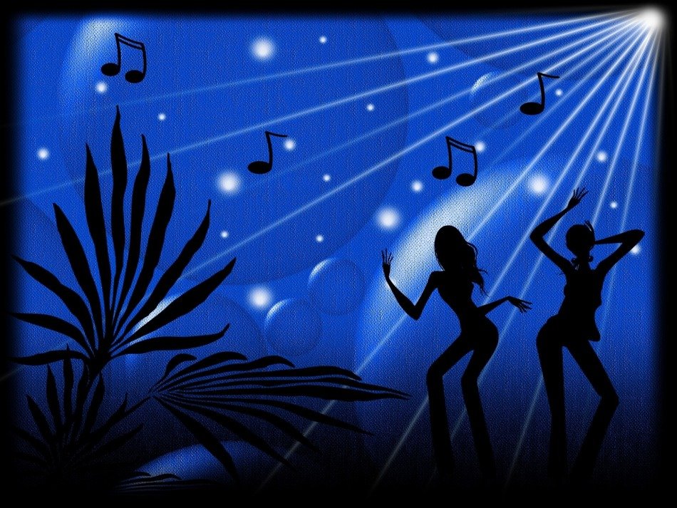 background night dancing music