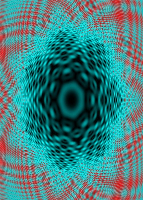 digital wave pattern simulated