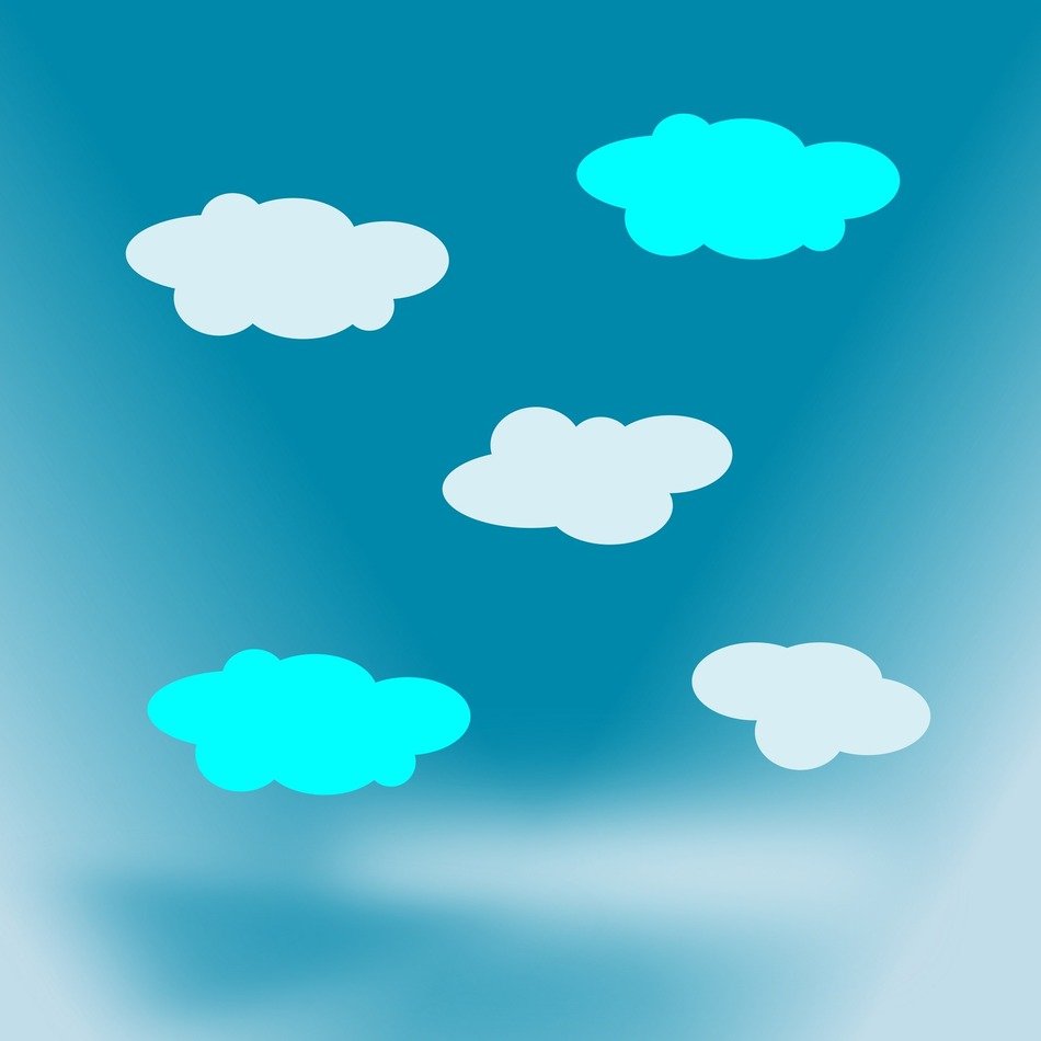 white blue sky clouds cloud