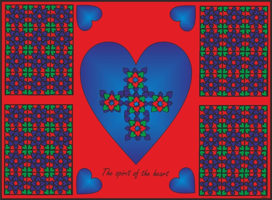 heart flower four leaf clover love
