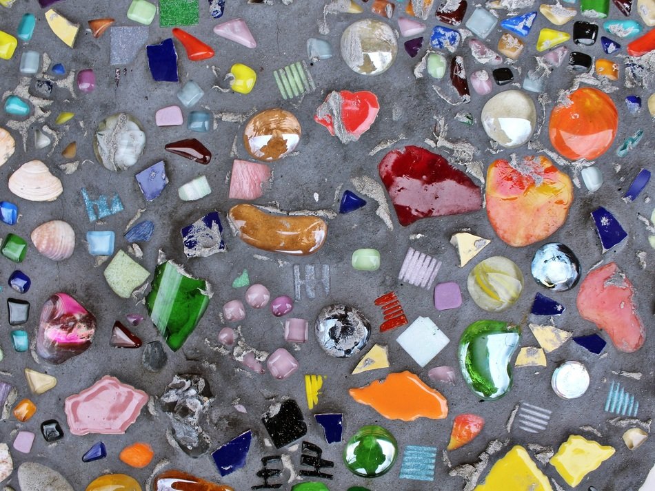 shard cement background stones