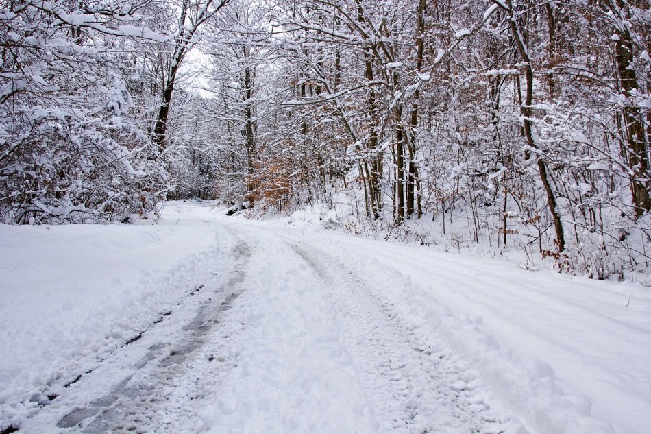 snowy road background snow