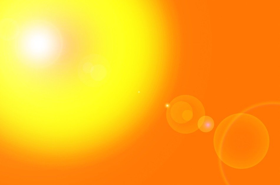 picture sun abstract yellow