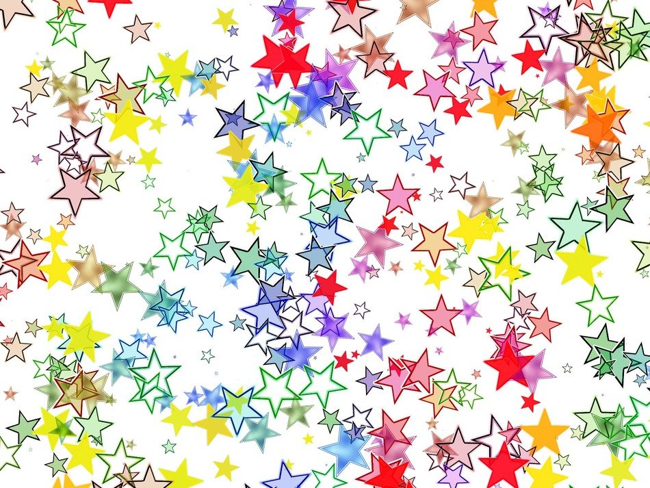 star colorful color background