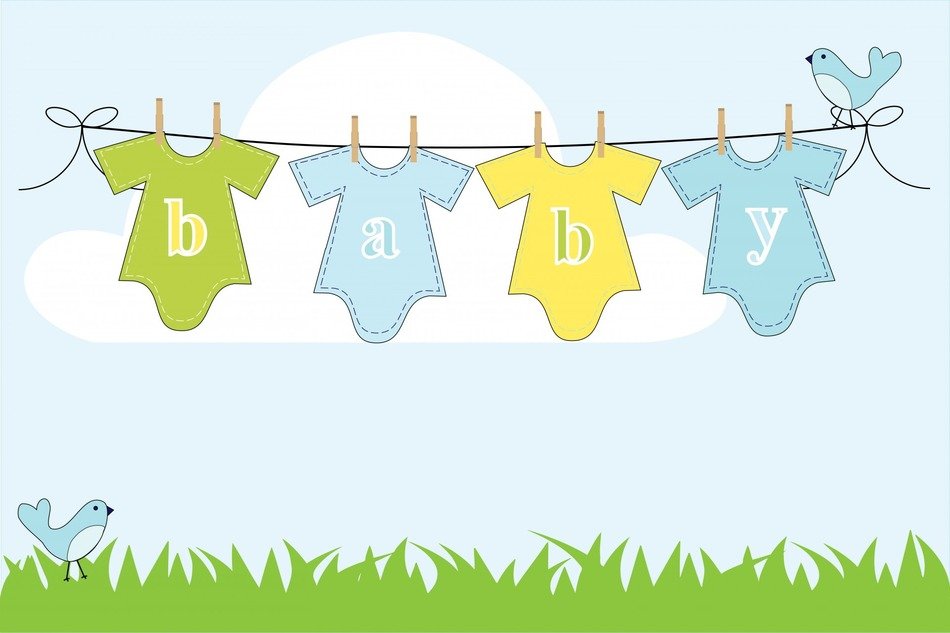 baby boy background clothes line