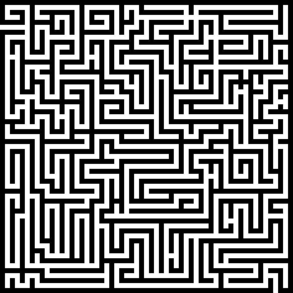 labyrinth maze meander orientation