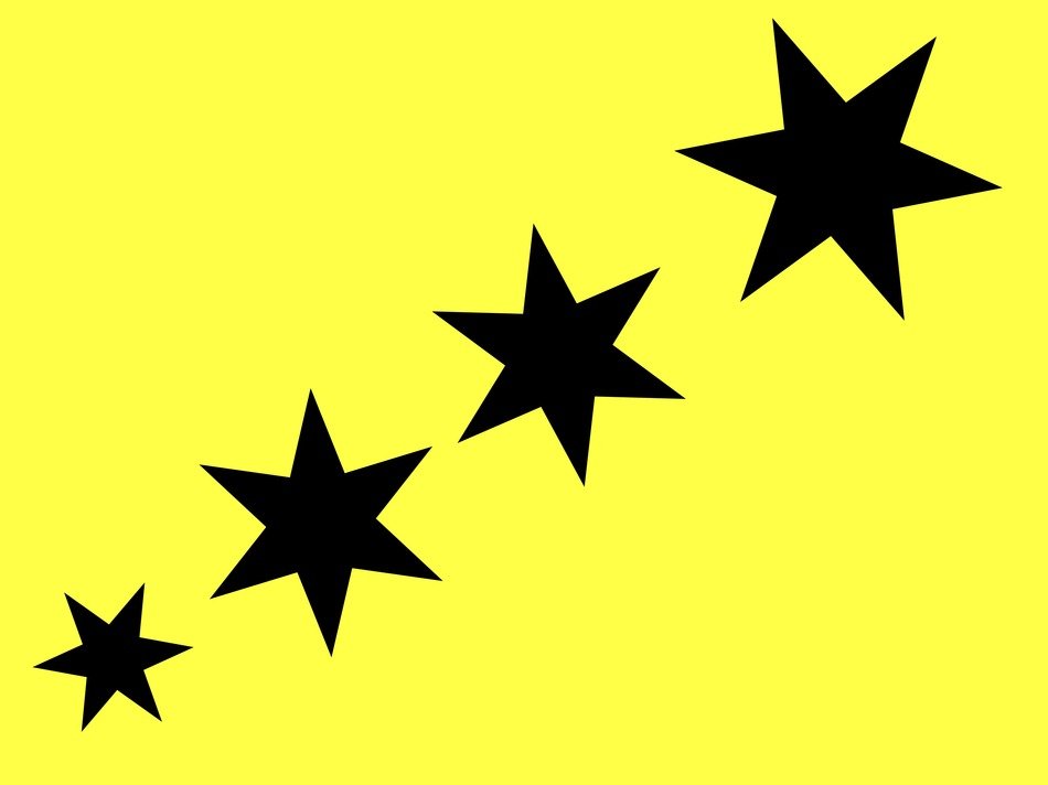 background star yellow black