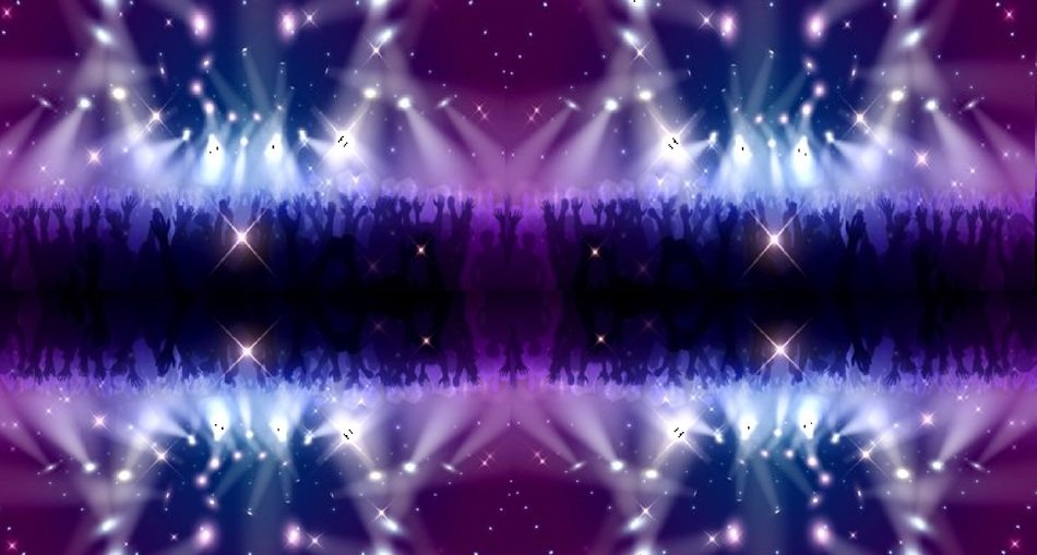 lights purple blue