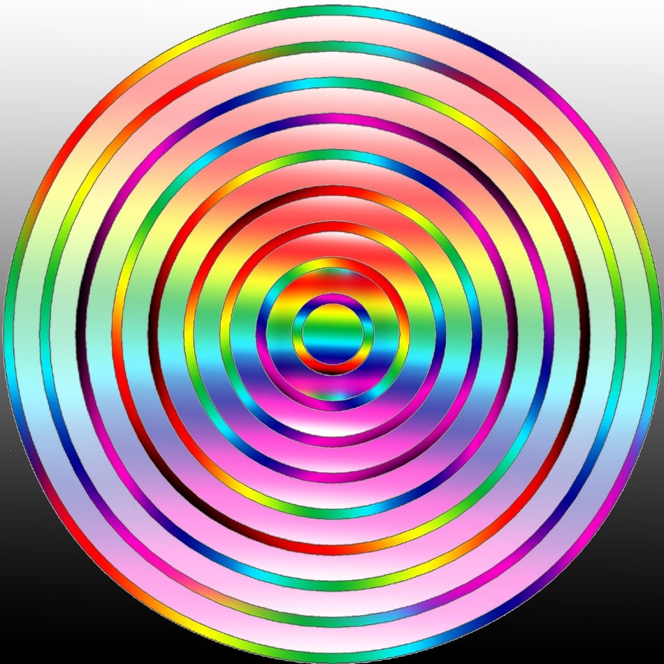 rainbow round colors background