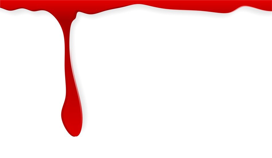 blood a drop of paint blur
