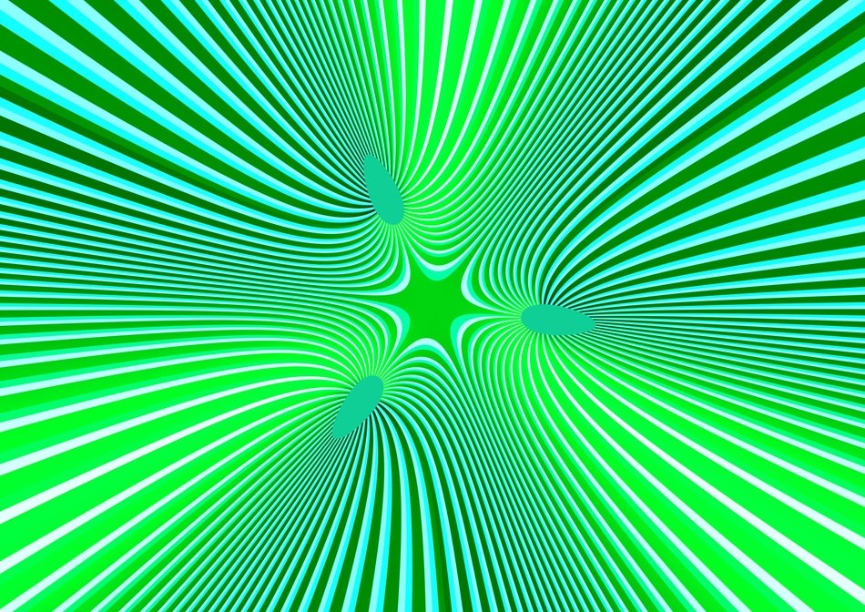 rays fractals center light