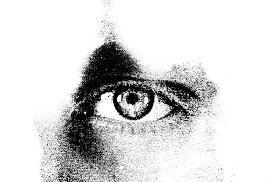 eye background light effect macro