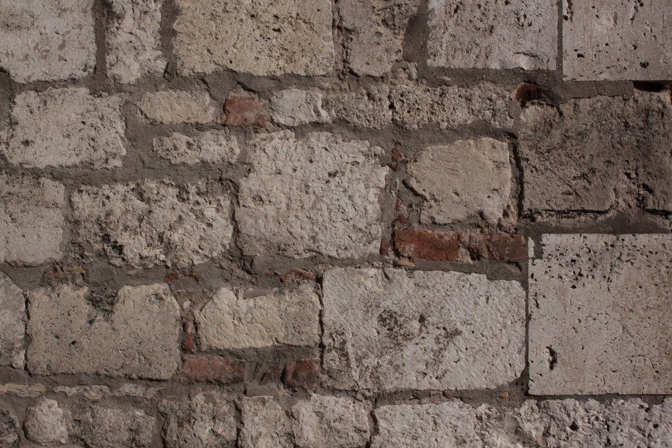 wall limestone brick hard whitish