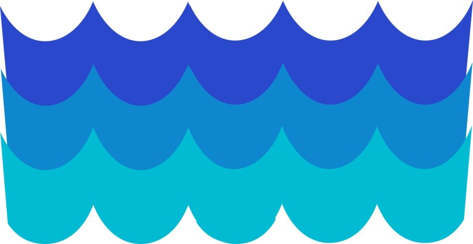 waves pattern blue water ocean
