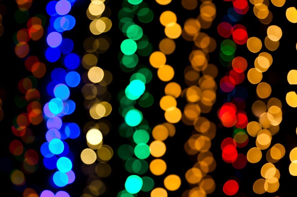 colorful glow light bubbles abstract background