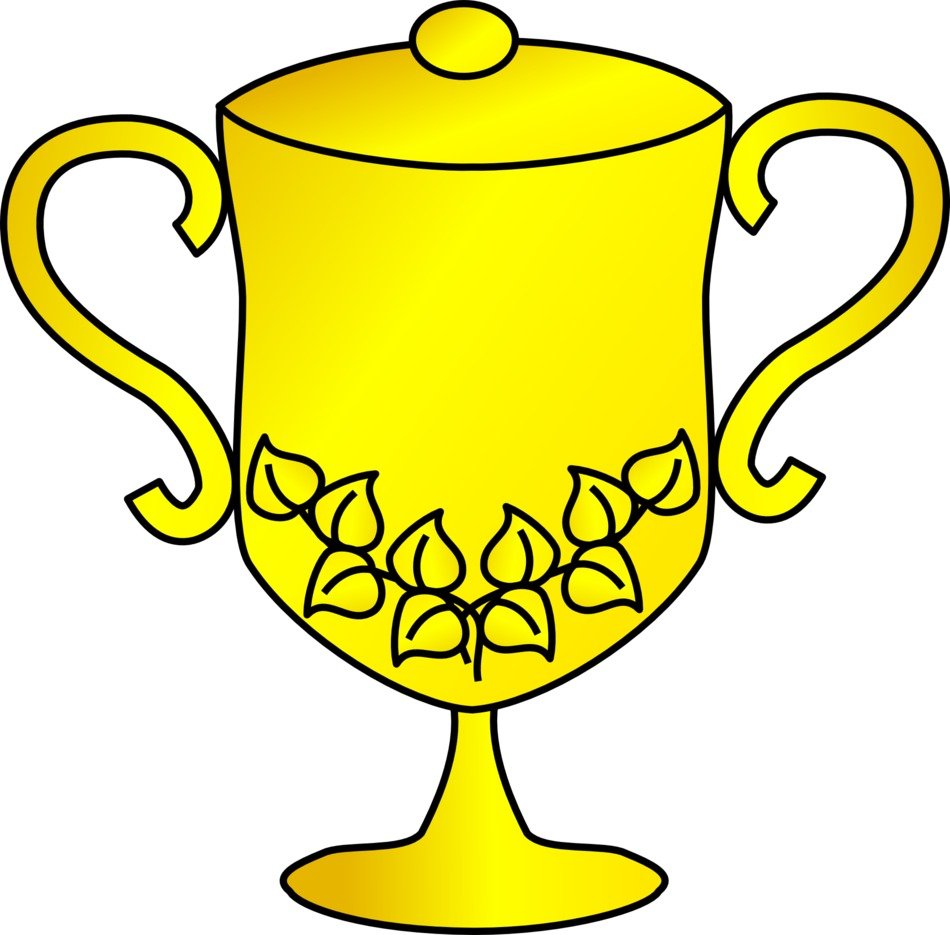 trophy gold cup yellow pattern