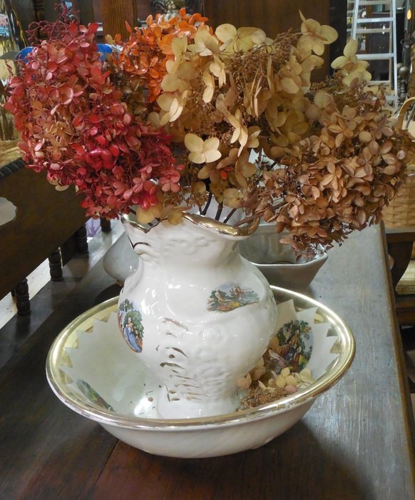 dried ceramic bowl white dry red