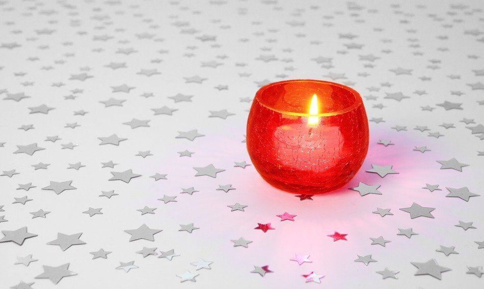 red background christmas decoration