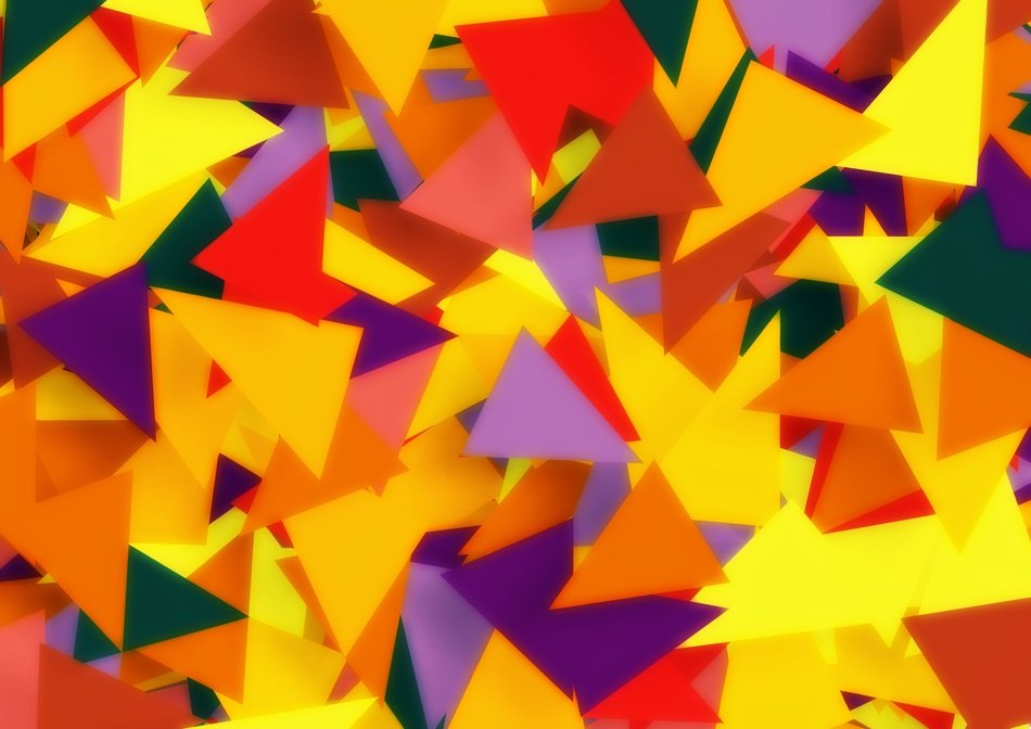 a lot of colorful triangles pattern