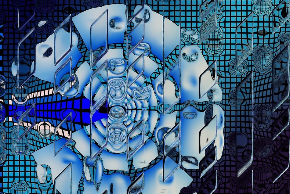 wallpaper with technical pattern