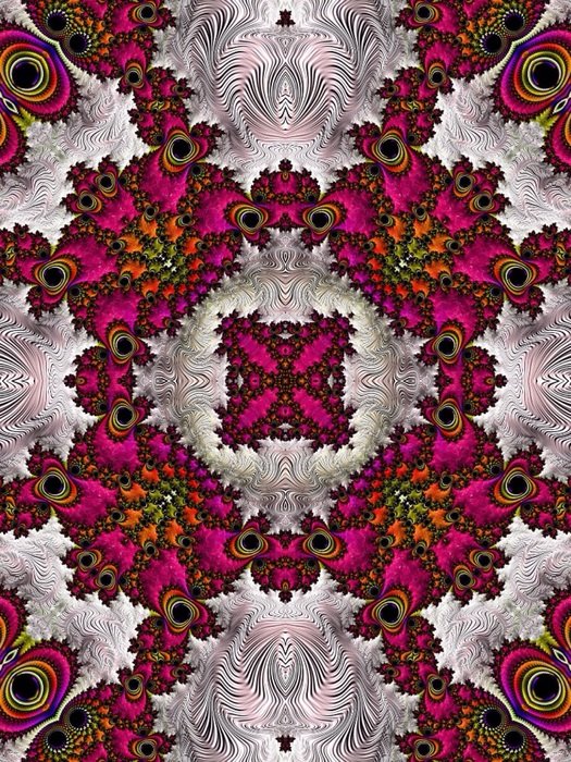 fractal art elegant red burgundy